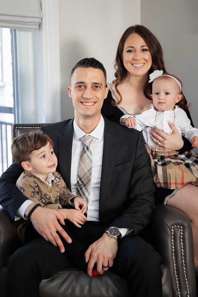 Daniel Prete with his family