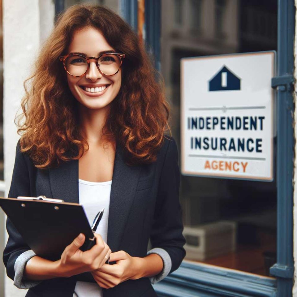 An independent insurance agent smiling for a photo
